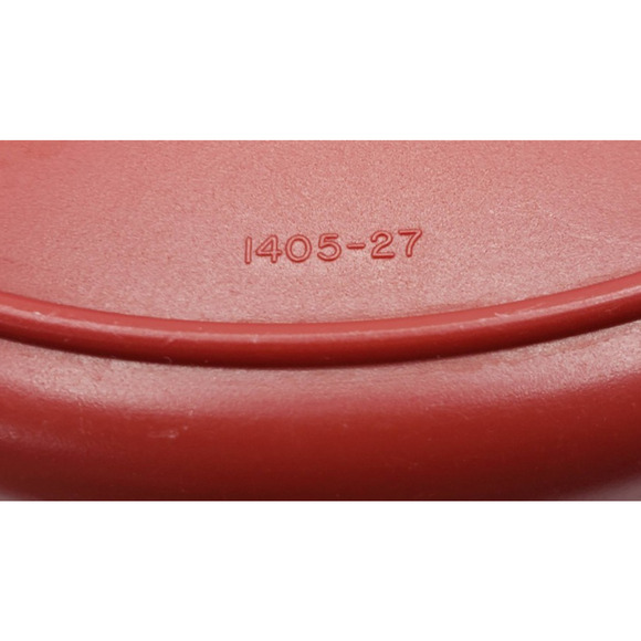 Tupperware 1405-27 Round Maroon Wonder Bowl With Red Butterfly Tab Lid 3131B-3 - Picture 7 of 12